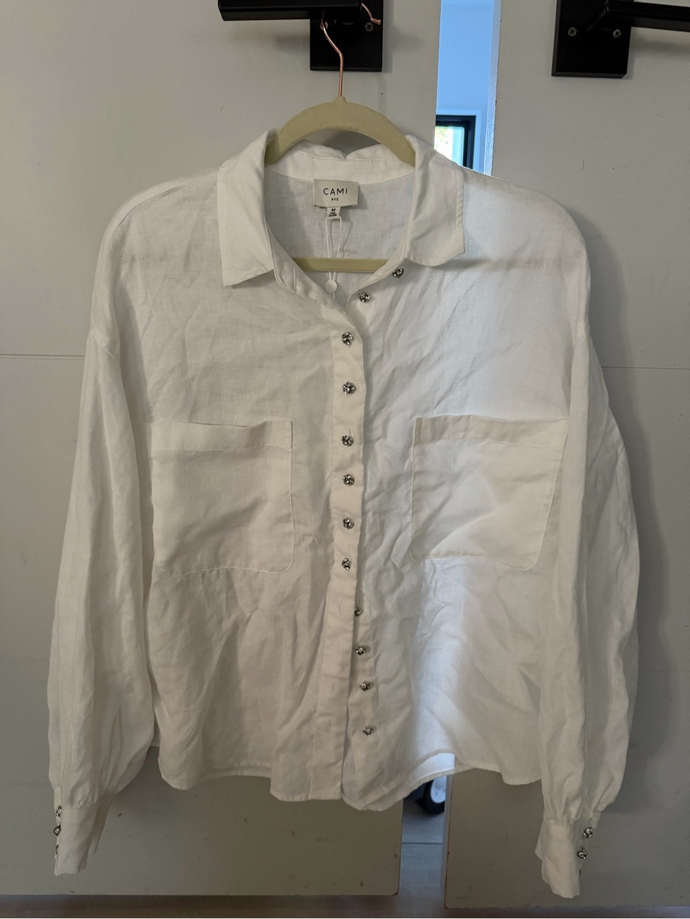 Cami NYC linen button down M